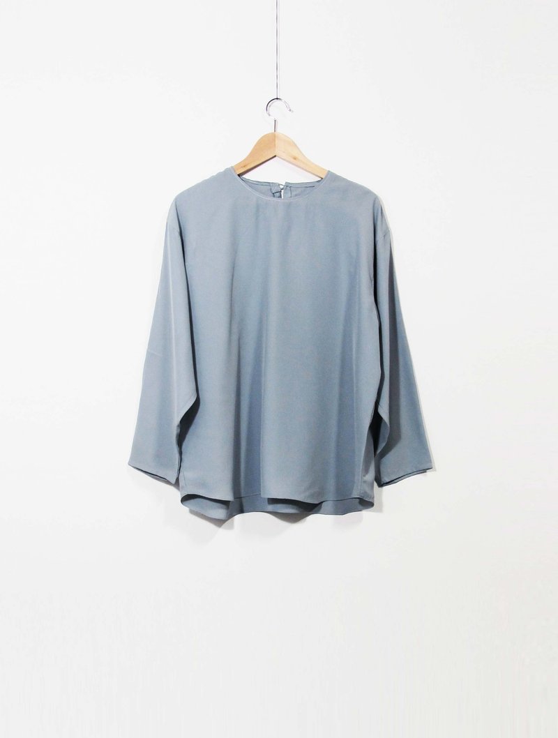 Wahr_淡蓝上衣 - 女装上衣 - 其他材质 黑色