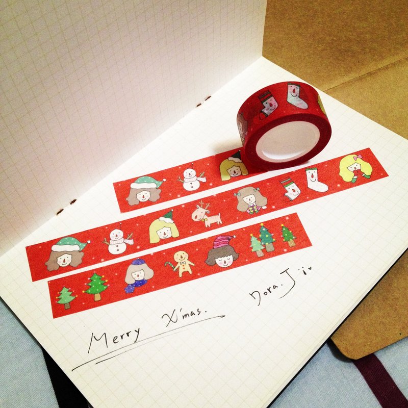 圣诞节万用纸胶带--- 圣诞节 - 纸胶带 - 纸 红色