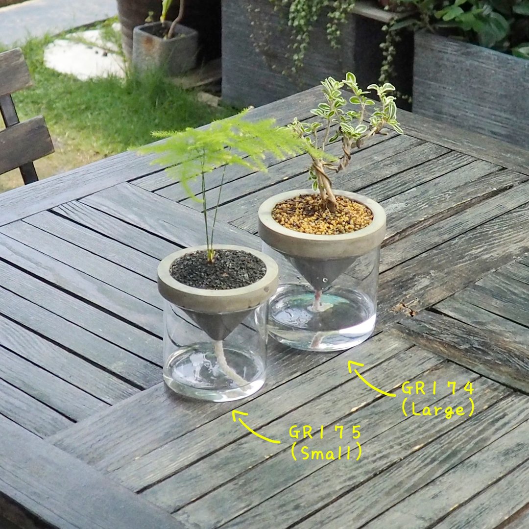 Greenology 水泥自动吸水花器 (大) - 防蚊用品 - 水泥 灰色
