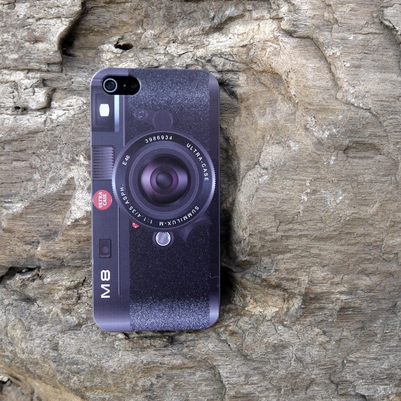 香港原创设计 相机系列-M8  iPhone X,  iPhone 8,  iPhone 8 Plus,  iPhone 7, iPhone 7 Plus, iphone 6/6S , iphone 6/6S PLUS, Samsung Galaxy Note 7 透明手机壳 - 手机壳/手机套 - 塑料 黑色