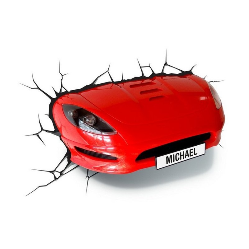 3D造型壁灯 - 红色跑车 - 灯具/灯饰 - 塑料 红色