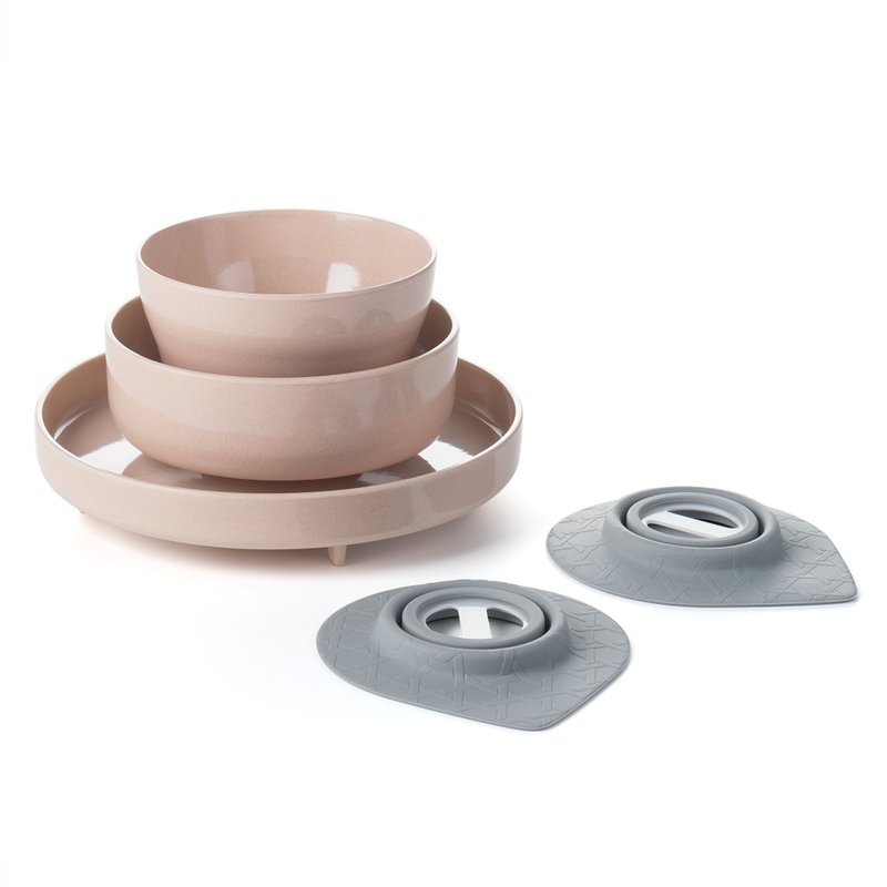 Miniware 天然宝贝儿童学习餐具 小食神五入组-鲑鱼贝果 - 儿童餐具/餐盘 - 环保材料 