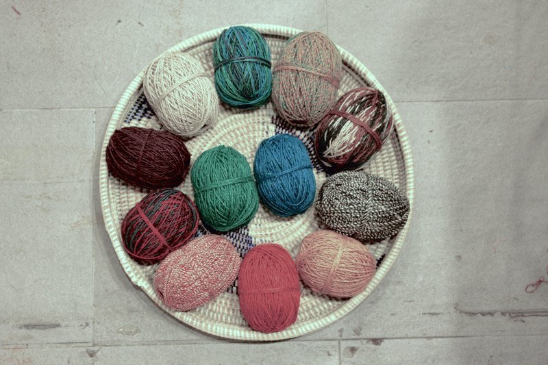 手工麻线 一组12颗 - 编织/刺绣/羊毛毡/裁缝 - 植物．花 咖啡色