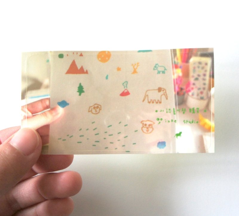 我的大块风景 工作风景 小张贴纸 - 贴纸 - 纸 