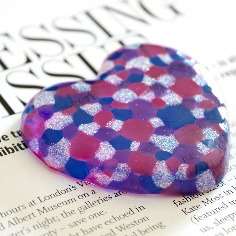 恋上昭和│ 日系怀旧风可爱波点琉璃摆饰小物 - 其他 - 玻璃 紫色