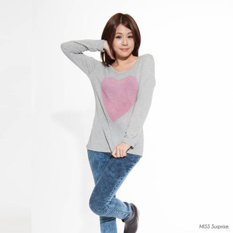 Miss Surprise / 赤子之心 灰色 T恤 - 女装 T 恤 - 其他材质 灰色