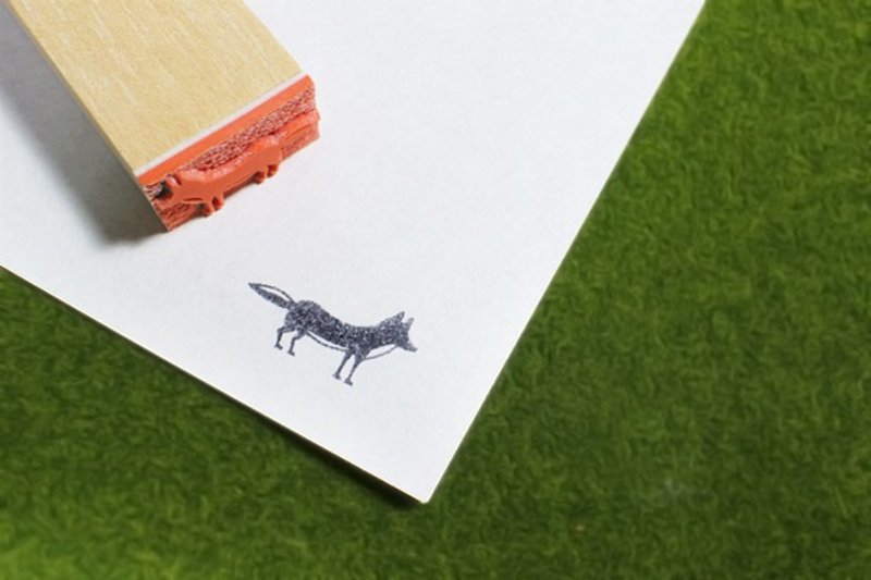 Maotu - 散步狐狸 粗粗印章 - 印章/印台 - 木头 绿色