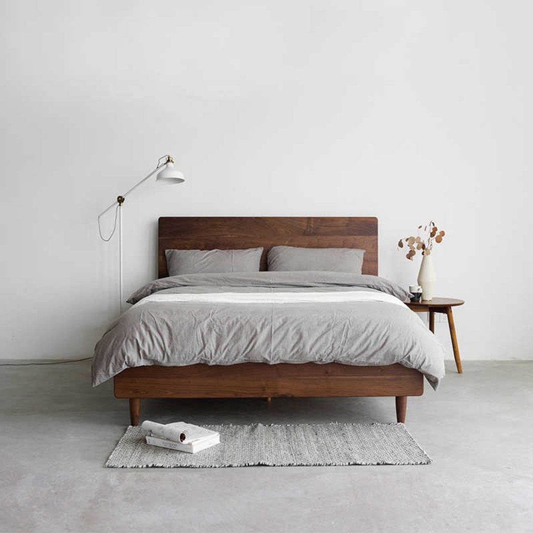 熹山工房-设计家具-原木实木双人床架组 180*210 - 其他家具 - 木头 咖啡色