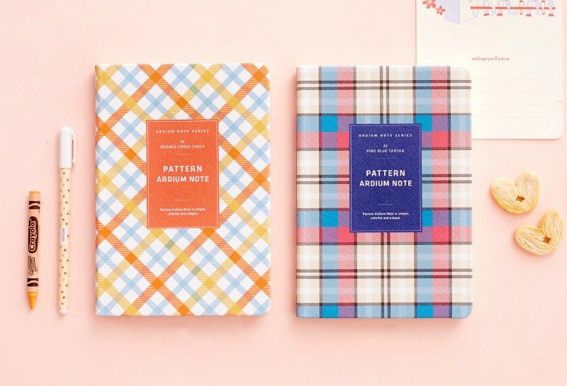 ＊预购＊ARDIUM 图腾笔记本 - 粉蓝苏格兰纹（右） - 笔记本/手帐 - 纸 蓝色
