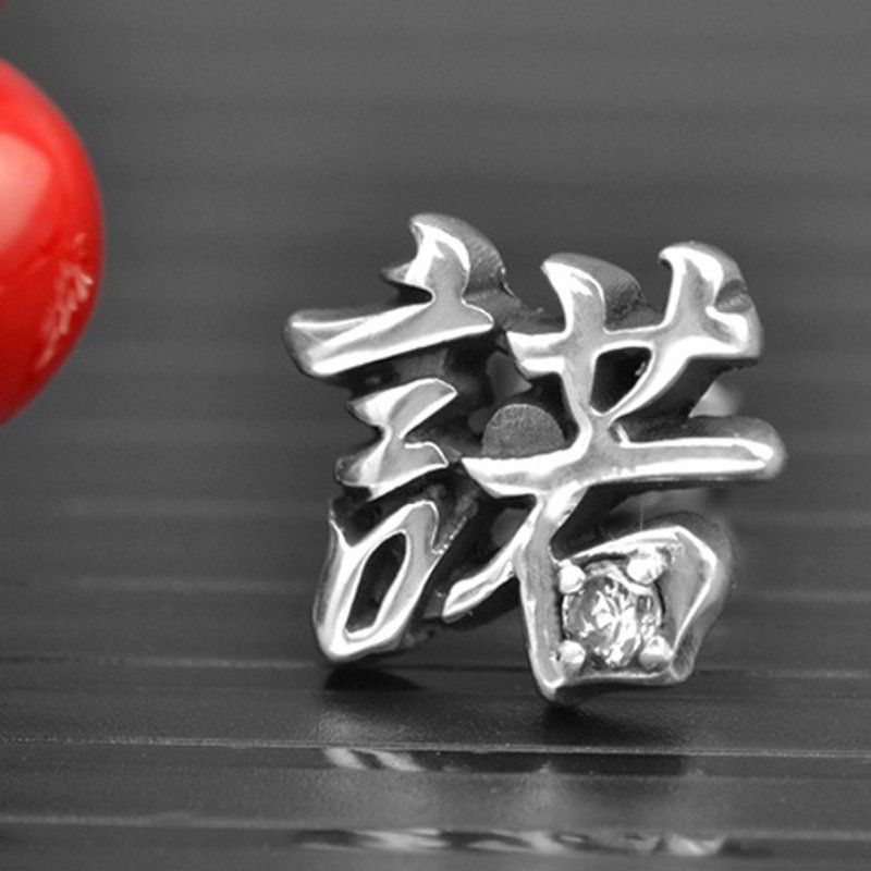 定制化.925纯银首饰 EAR00001-名字耳环(单字耳钉/耳针耳环) - 耳环/耳夹 - 其他金属 