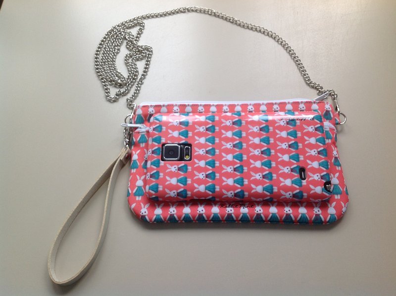 斜背包手机袋 + 手机壳 - 侧背包/斜挎包 - 其他材质 橘色