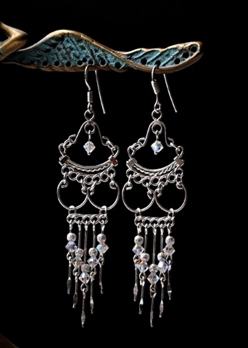 纯银耳环.饰品. - 耳环/耳夹 - 银 