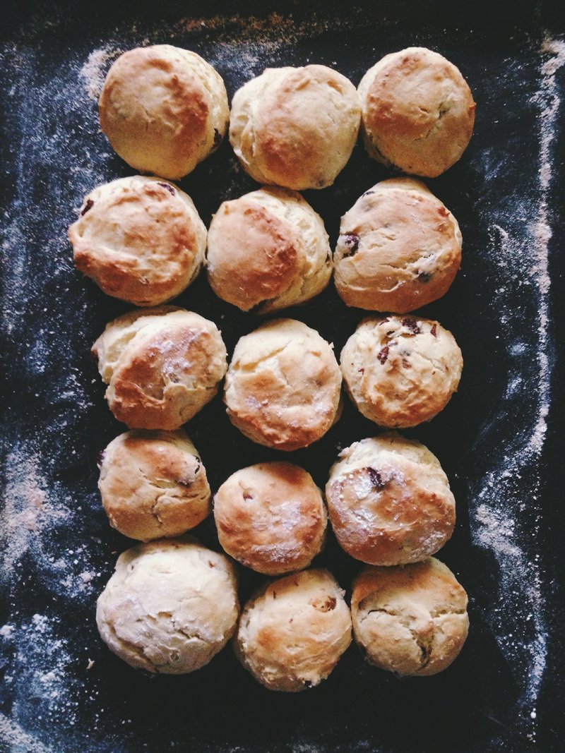 天然酵母司康-蔓越莓 - 蛋糕/甜点 - 新鲜食材 橘色