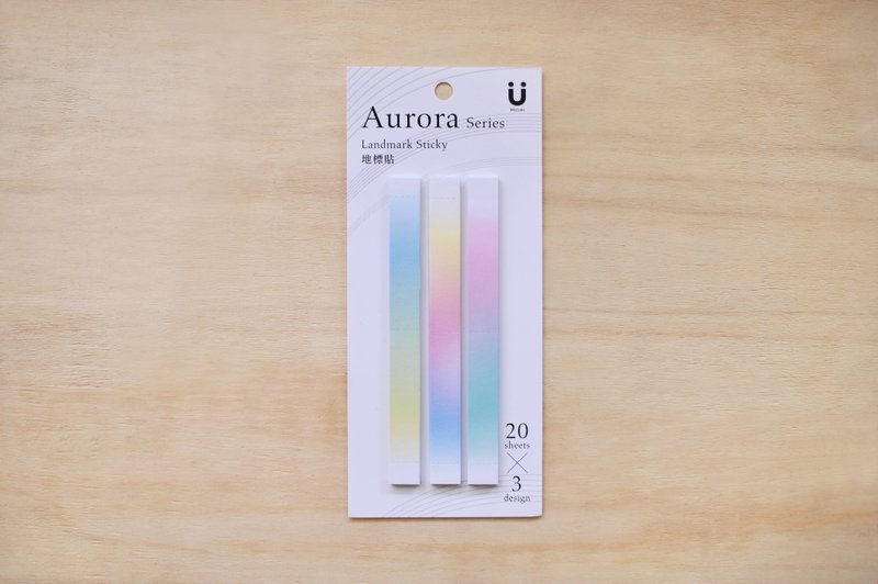 【Miccudo】 | 极光地标便利贴 | 立体贴 旅行 游览记录 标识 索引贴 便利贴 ★旅游书必备 - 书签 - 纸 多色