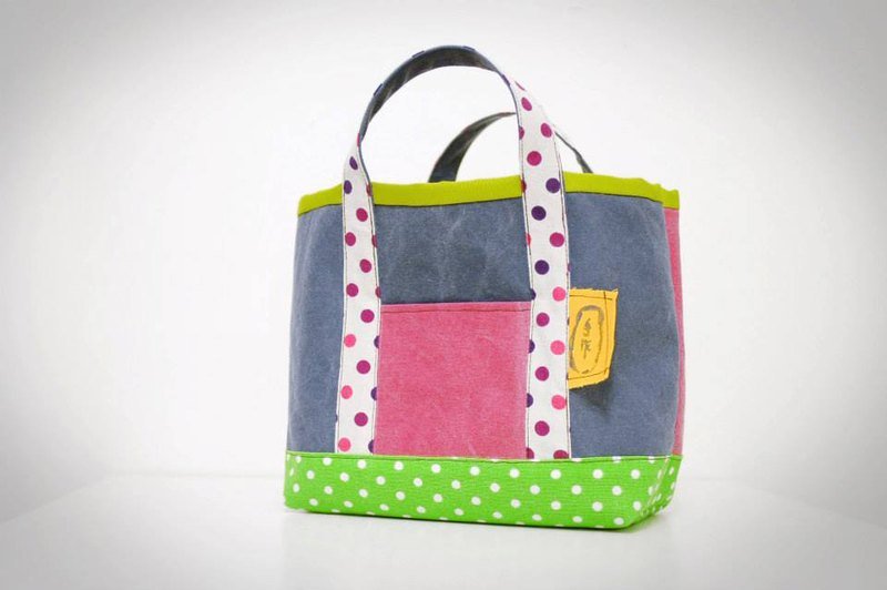 缤纷小托特包 - 手提包/手提袋 - 其他材质 蓝色