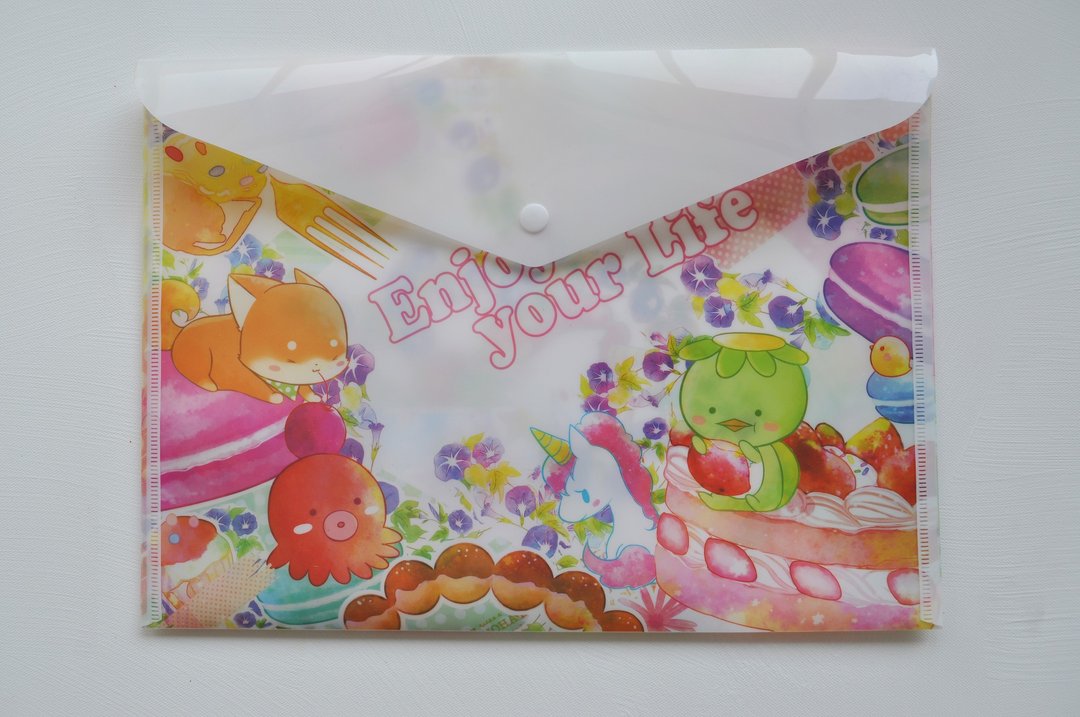 出7蛋鸡蛋款A4 PVC钮扣文件夹 - 文件夹/资料夹 - 塑料 多色