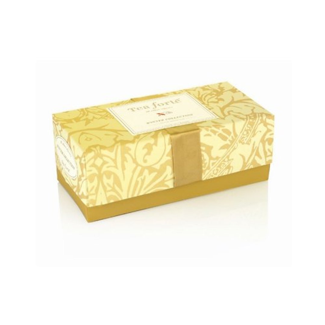 Tea Forte 冬季典藏特选20入丝质茶包 Ribbon Box - Winter Collection - 茶 - 植物．花 金色
