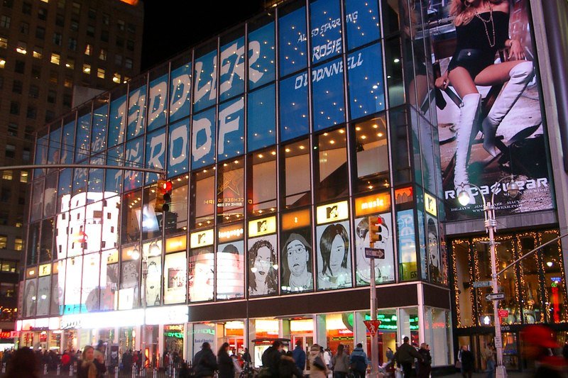 '时代广场' 三层上膜明信片 - 卡片/明信片 - 纸 