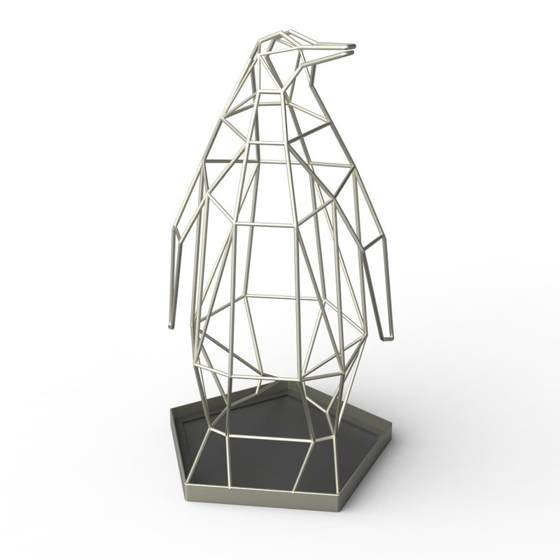 企鹅伞架-限量砂镍色 - 摆饰 - 其他金属 灰色