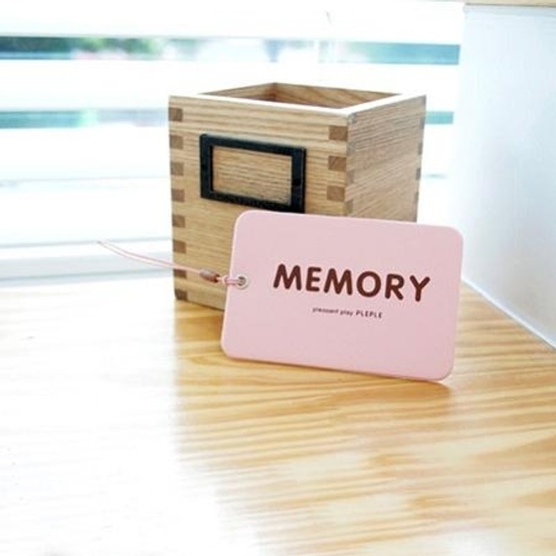 Dessin x Pleple-memory行李吊牌-宝贝粉,PLE32358 - 行李吊牌 - 塑料 粉红色