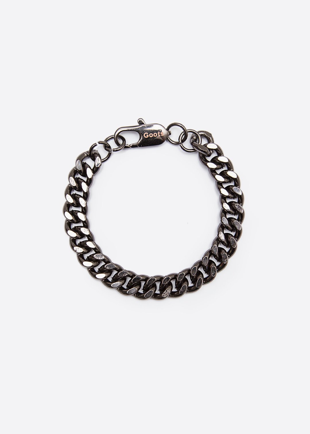 GOOTS / 10MM Cuban Curb-Chain Bracelet 10MM 粗扁链条手链 - 手链/手环 - 其他金属 