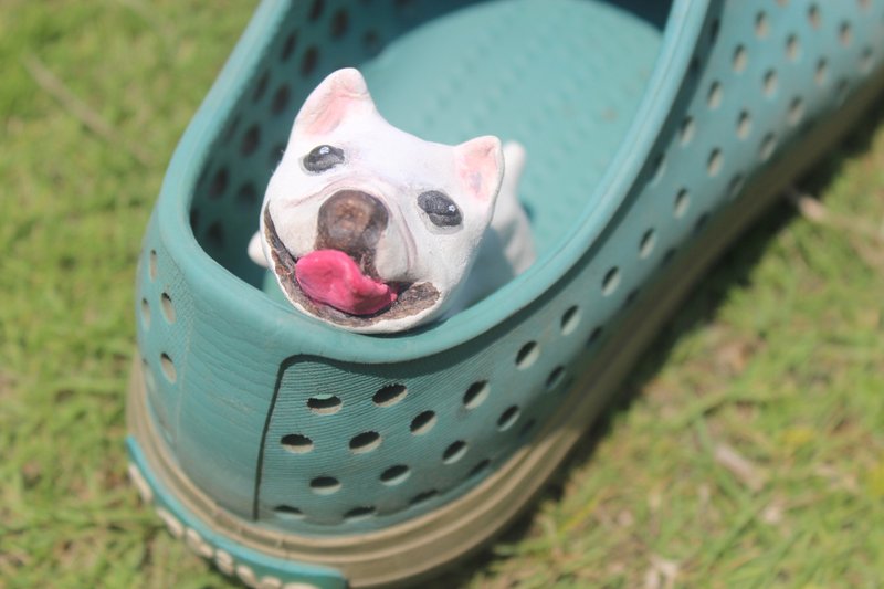 法斗公仔 手工制作 定制化 - 玩偶/公仔 - 粘土 白色