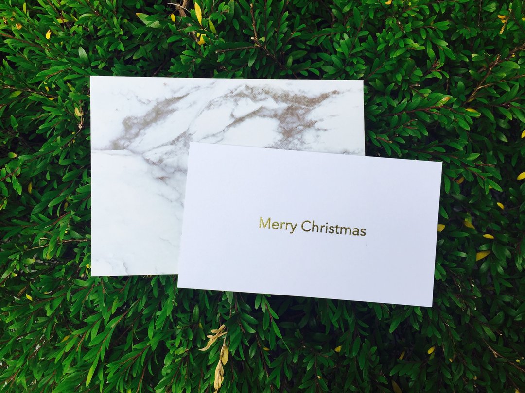 圣诞节 圣诞卡片 Merry Christmas - 卡片/明信片 - 纸 白色