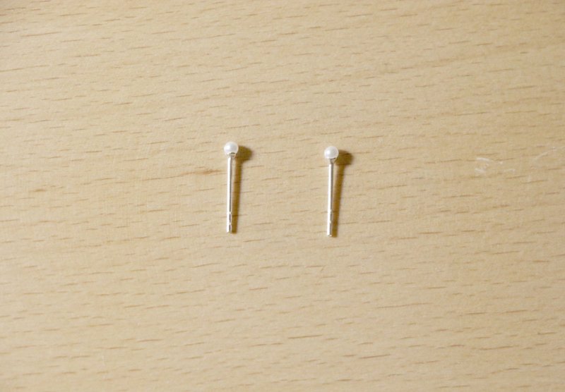 | 归鱼手工银饰创作 | 纯银小路灯耳针 - 耳环/耳夹 - 其他金属 