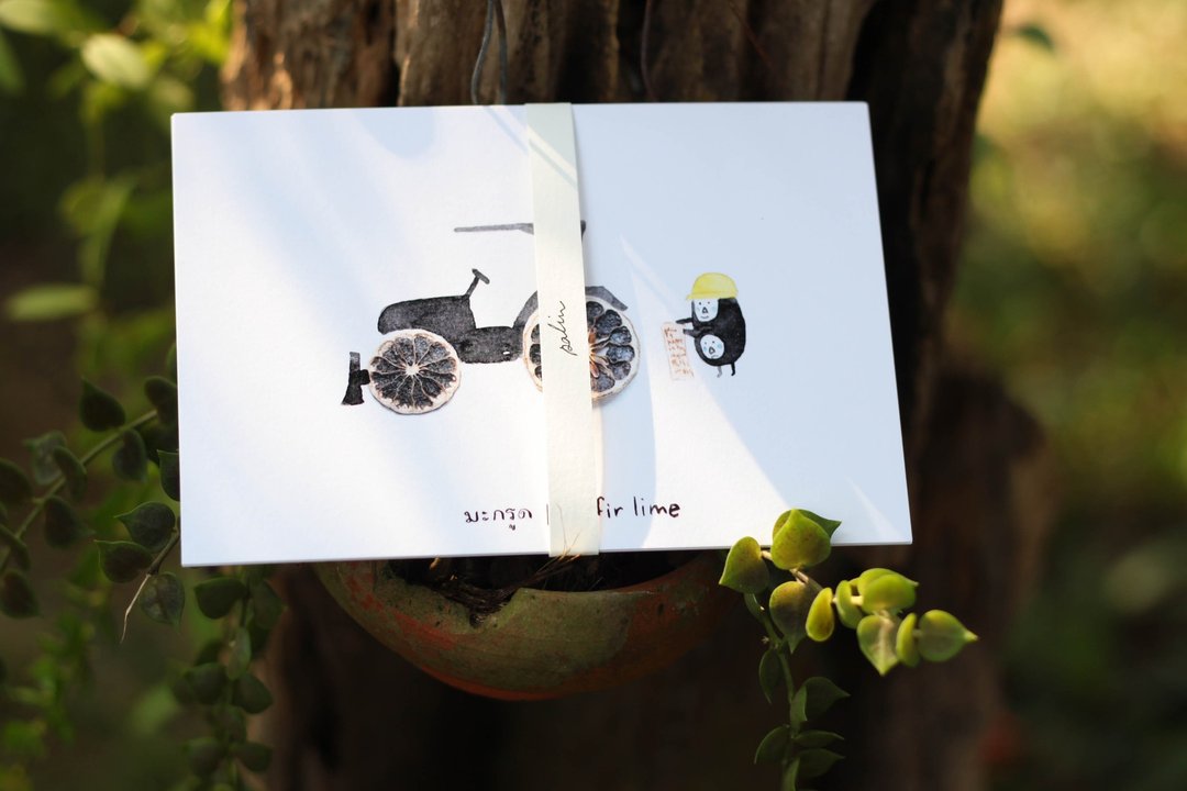 paim postcard (set a) - 卡片/明信片 - 纸 白色