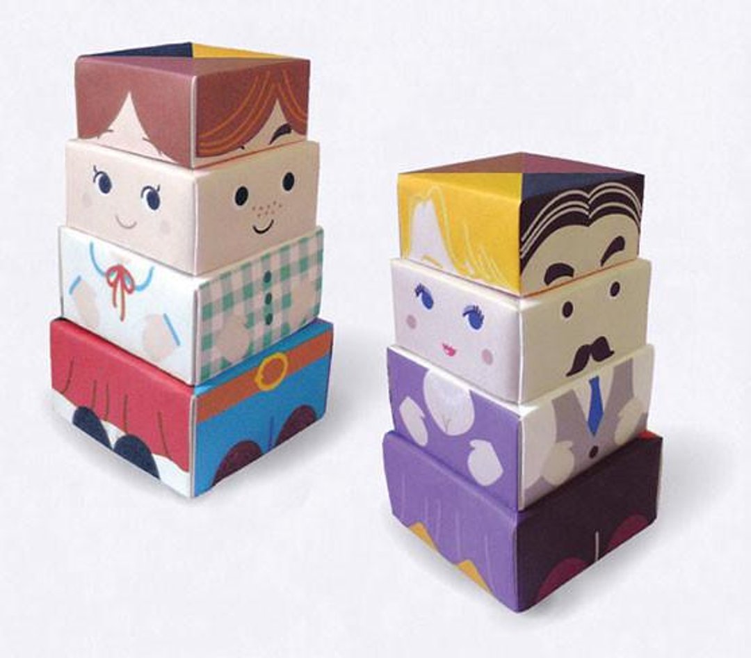 Origami family set - 其他 - 纸 多色
