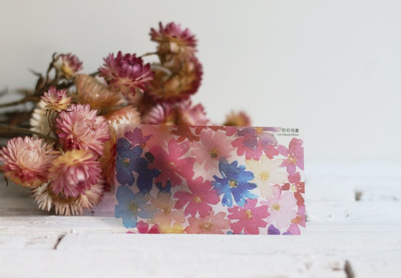 繁花/纸胶带 分装片3入 - 纸胶带 - 塑料 