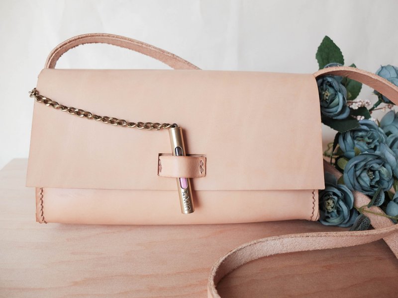 时空包 - 侧背包/斜挎包 - 真皮 金色