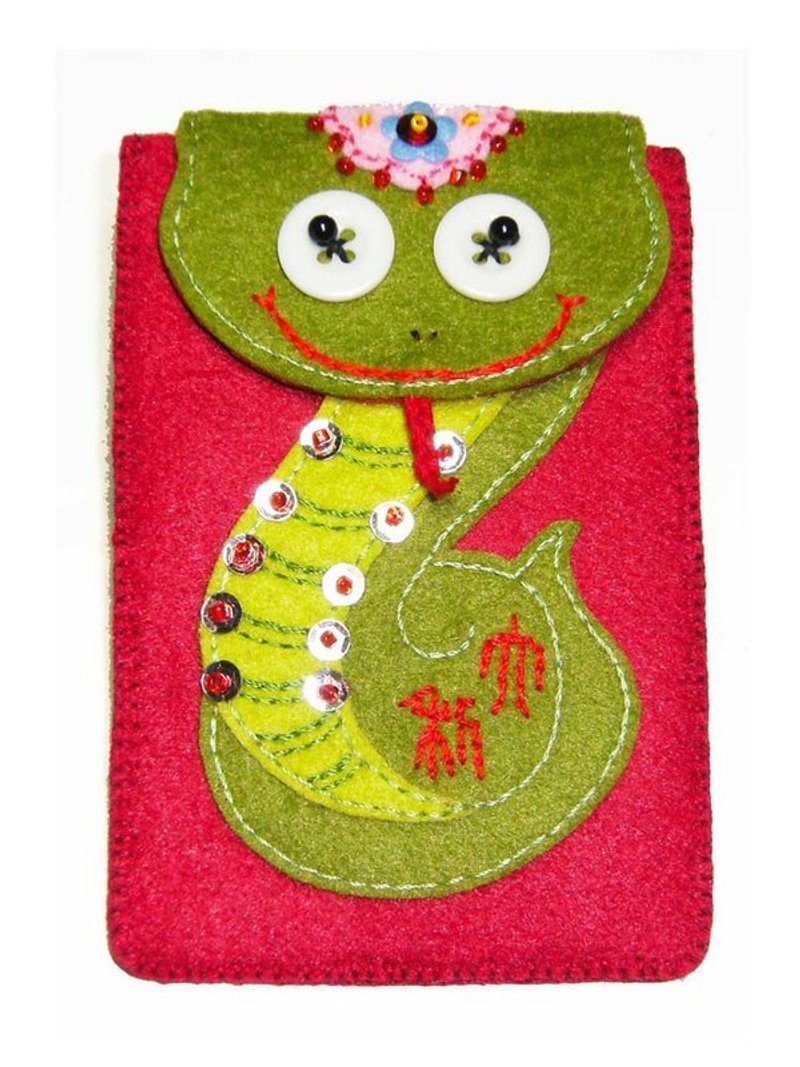 蛇来运转卡套-大利 - 证件套/卡套 - 其他材质 绿色