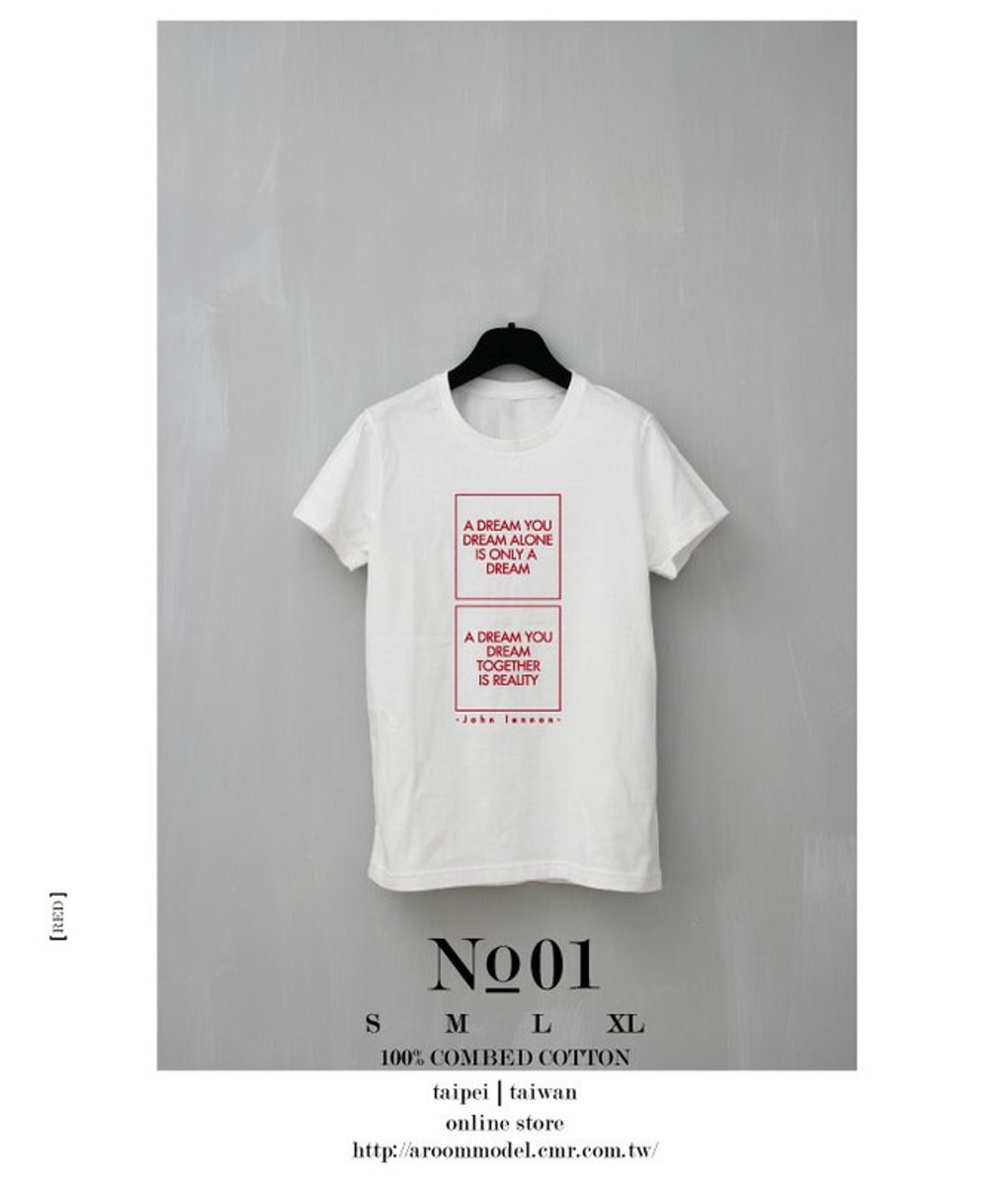 A ROOM MODEL - │ T-SHIRT COLLECTION │ NO.1 造梦 (约翰蓝侬) - 女装 T 恤 - 其他材质 