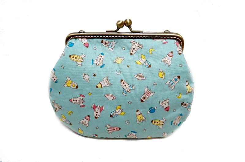 小飞机遇上口金包/相机包/化妆包/杂物包/大容量 - 化妆包/杂物包 - 其他材质 蓝色