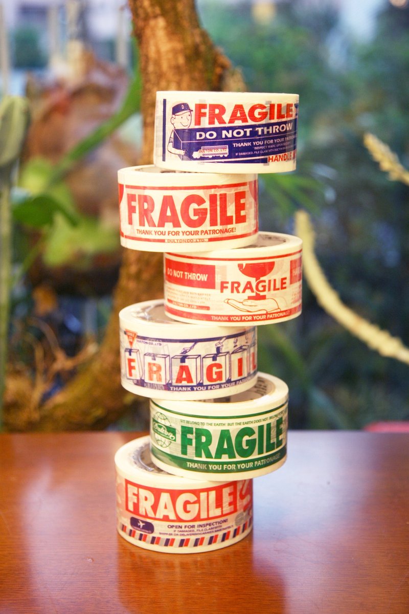 DULTON 插画封箱胶带 / 办公小物 / 买五送一 - 纸胶带 - 塑料 