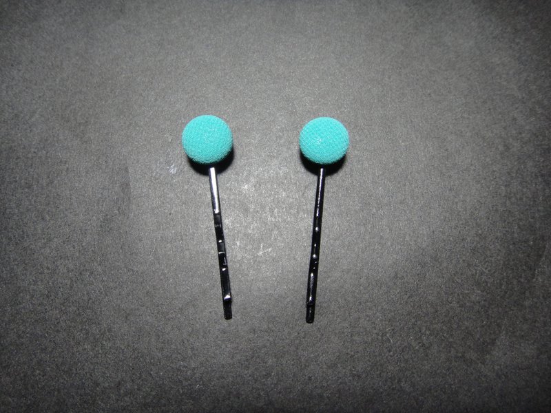 媞芙尼蓝 钮扣小发夹 C20ASZ08 - 发饰 - 其他材质 蓝色