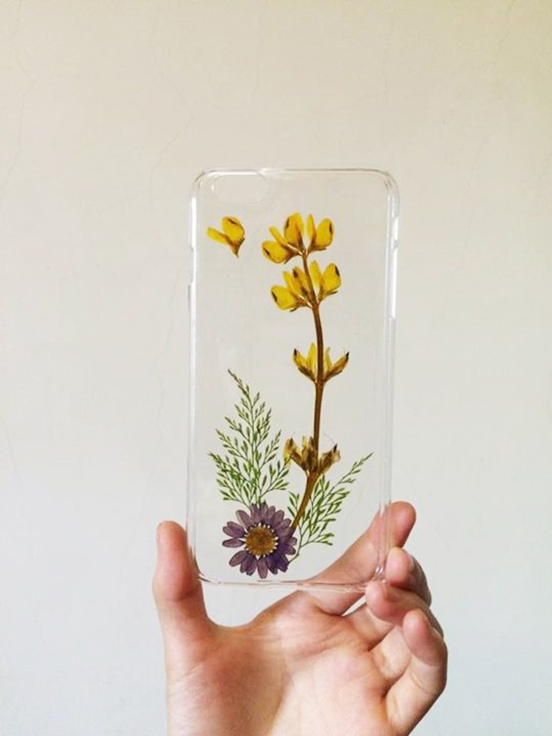 手作押花手机壳［让花· 告诉你］ - 其他 - 塑料 黄色