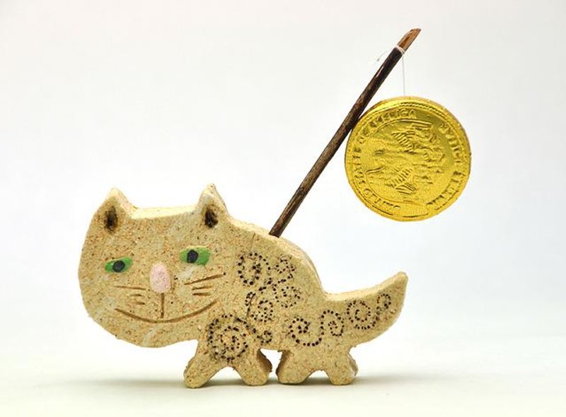 厚ネコシリーズ「からくさモドキ」 - 花瓶/陶器 - 其他材质 白色