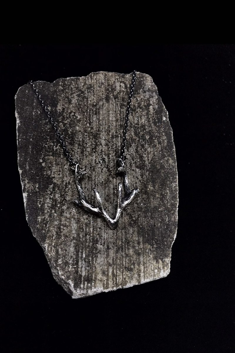 【圣诞礼盒】【定制化礼物】生物学/Cervidae鹿科 耶诞配饰 纯银 - 项链 - 纯银 银色