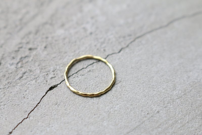 <☞ Hand in Hand ☜>  黄铜-简单 戒指 (0304) - 戒指 - 其他金属 金色