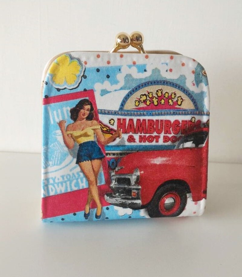 手工 圣诞礼物-美式复古口金零钱包 - 零钱包 - 真皮 