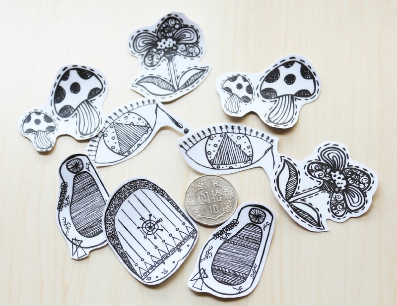 巴诺原创贴纸-异想关怀系列(大)  - 贴纸 - 其他材质 多色