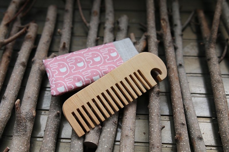 天然手制桧木舒压梳 - 其他 - 木头 