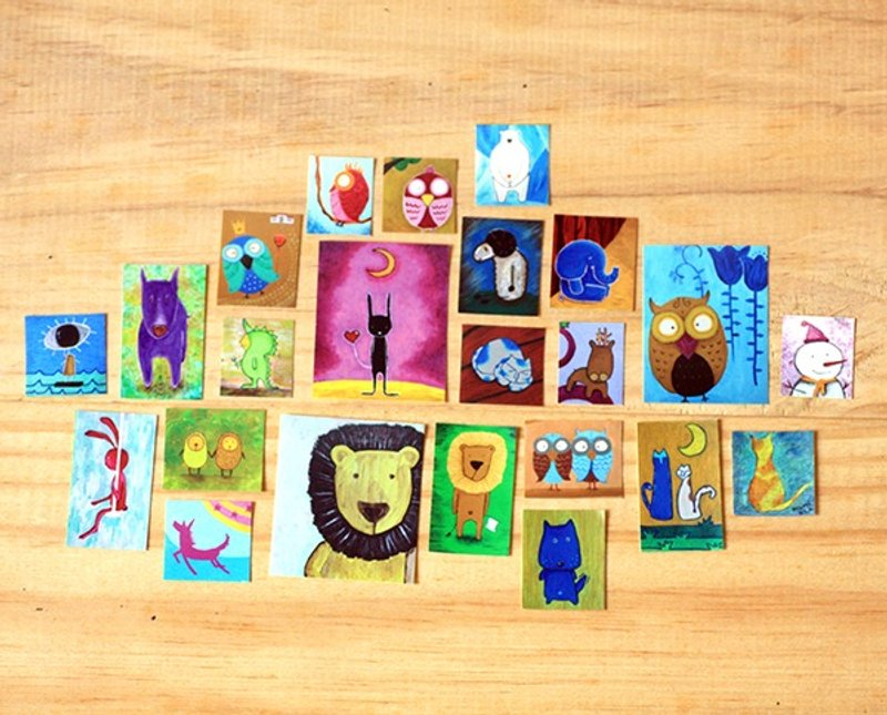 贴纸 ∣ 动物乐园贴纸A(共23小张不同图案) - 贴纸 - 纸 多色