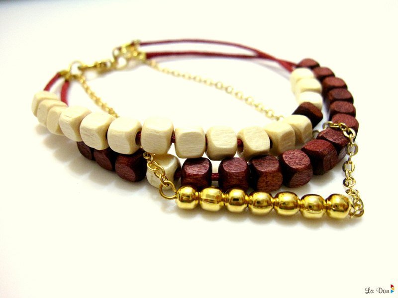 { La Don } 胡士托-木-感谢大地 - 手链/手环 - 其他材质 