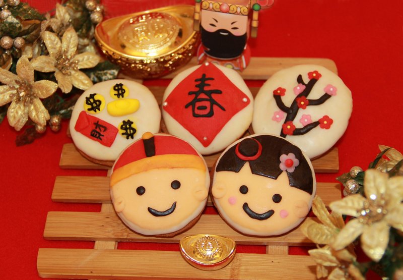 新春限定屋比派Whoopie Pie 花开富贵篇(5款造型) - 蛋糕/甜点 - 新鲜食材 红色