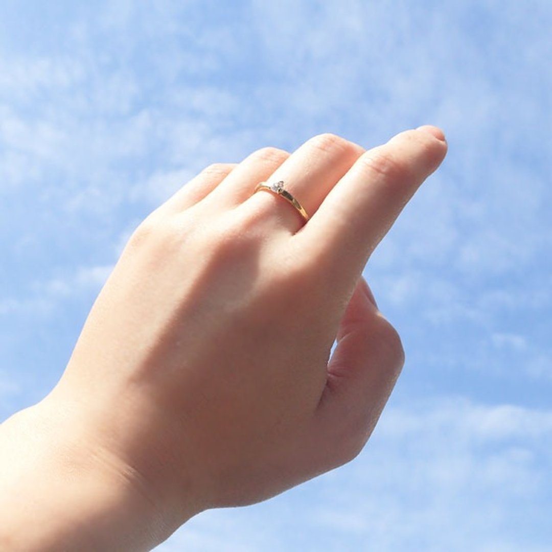 Hammer texture ring - 戒指 - 其他金属 金色