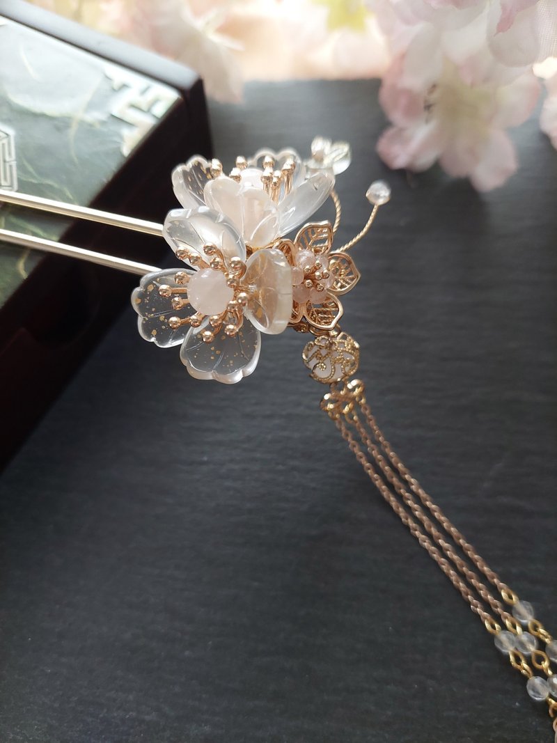 拢云阁-拾花佩    新版 古典气质步摇 - 发饰 - 其他金属 金色