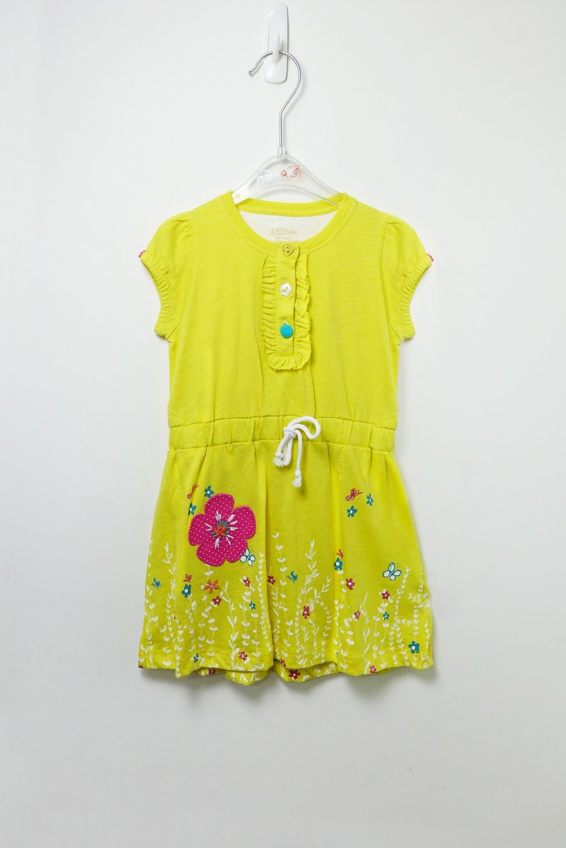 缤纷花园黄色纯棉洋装 - 其他 - 棉．麻 黄色
